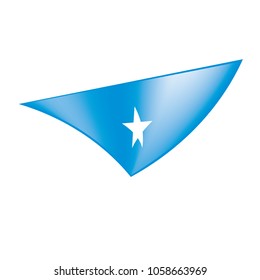 Somalia flag, vector illustration