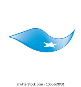 Somalia flag, vector illustration