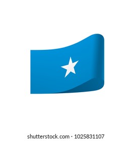 Somalia flag, vector illustration on a white background