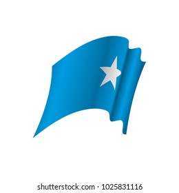 Somalia flag, vector illustration on a white background