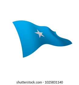 Somalia flag, vector illustration on a white background