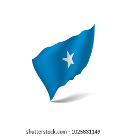 Somalia flag, vector illustration on a white background