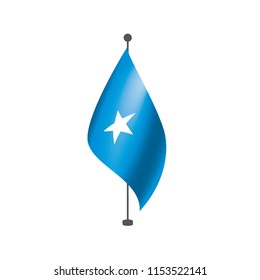 Somalia flag, vector illustration on a white background