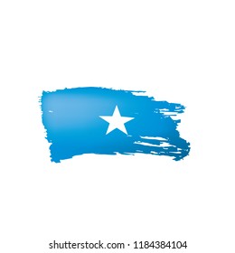 Somalia flag, vector illustration on a white background.