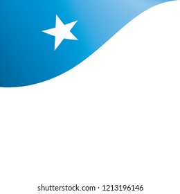 Somalia flag, vector illustration on a white background