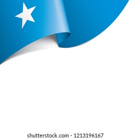Somalia flag, vector illustration on a white background