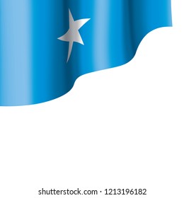 Somalia flag, vector illustration on a white background