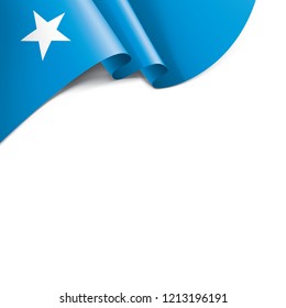 Somalia flag, vector illustration on a white background