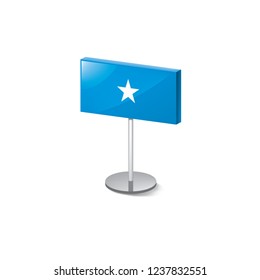 Somalia flag, vector illustration on a white background