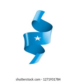 Somalia flag, vector illustration on a white background