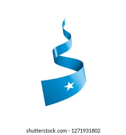 Somalia flag, vector illustration on a white background