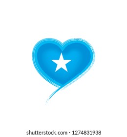 Somalia flag, vector illustration on a white background