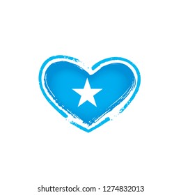 Somalia flag, vector illustration on a white background