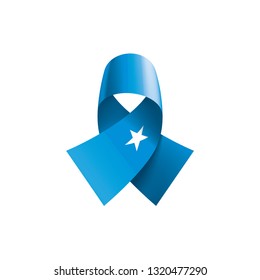 Somalia flag, vector illustration on a white background