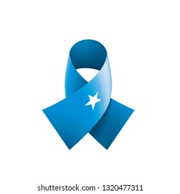 Somalia flag, vector illustration on a white background