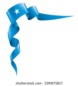 Somalia flag, vector illustration on a white background