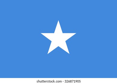 Somalia Flag vector in official colors and Proportion Correctly