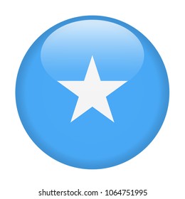 Somalia Flag Vector Round Icon - Illustration