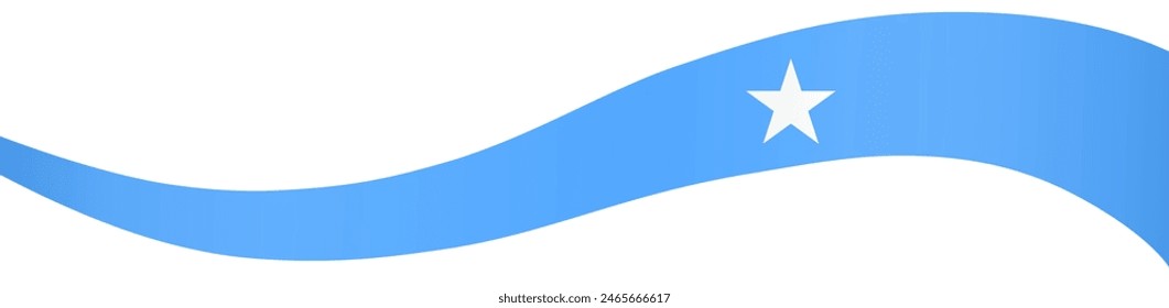 Somalia flag  wave isolated on png or transparent background vector illustration.