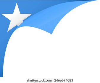 Somalia flag  wave isolated on png or transparent background vector illustration.