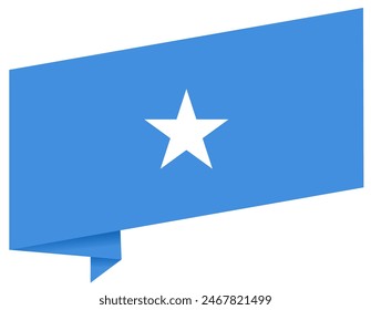 Somalia flag  wave isolated on png or transparent background vector illustration.