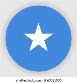 Somalia Flat Rounded Country Flag Icon
