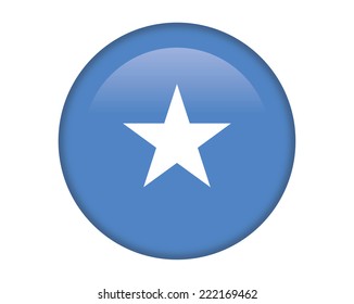 Somalia glossy round button