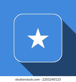 Somalia Islands Flag, Official Colors. Vector Illustration.