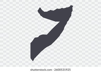 Somalia Map Anchor Color on White Background quality files Png