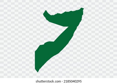 Somalia Map green Color on White Background quality files Png