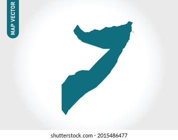 Somalia map High Detailed on white background. Abstract design vector illustration eps 10