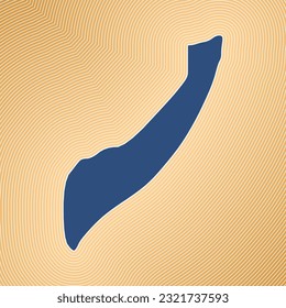 Somalia-Karte Symbol. Länderform auf radiant gestreiftem Farbverlauf-Hintergrund. Somalias lebhaftes Poster. Fesselnde Vektorgrafik.