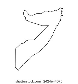 Somalia Karte Symbol Vektor Illustration Symbol Hintergrund