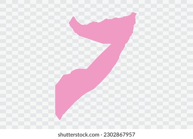 Somalia Map pink Color Background quality files png