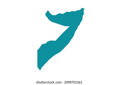 Somalia map vector, Abstract design vector illustration Eps 10. sea color palette color.High Detailed on white background.