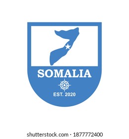 Somalia Map Vector, Country Logo