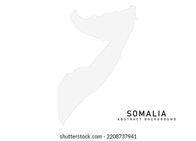 Mapa de Somalia - Mapa mundial Modelo vectorial internacional con alto nivel de detalle que incluye el color gris y la línea gris aislados en el fondo blanco para el diseño - Ilustración vectorial eps 10