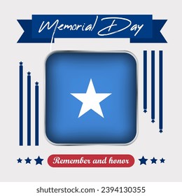 Somalia Memorial Day Vector Illustration