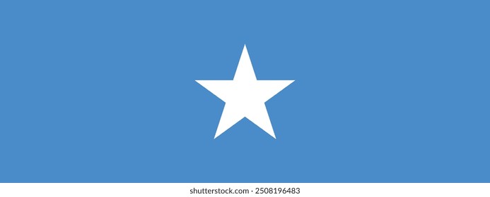 Somalia national flag rectangular design and illustration 