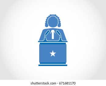 Somalia Podium Judge Speech
