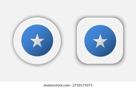 Somalia Rounded National Flag Button Icon