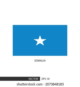 Bandera cuadrada de Somalia sobre fondo blanco y especificar es eps10 vector.