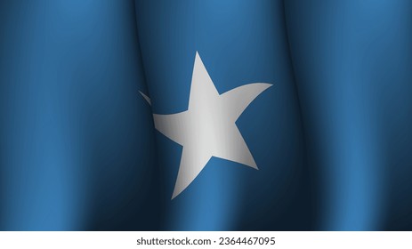 somalia waving flag background design vector illustration suitable for poster design about holiday, feast day and national independence day on somalia