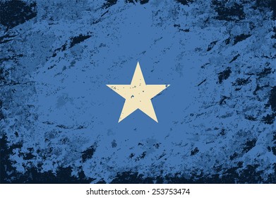 Somalian flag Grunge background. Vector illustration Eps 8.