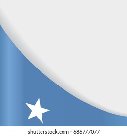 Somalian flag wavy abstract background. Vector illustration.