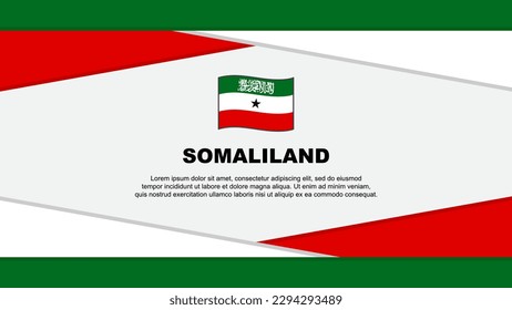 Somaliland Flag Abstract Background Design Template. Somaliland Independence Day Banner Cartoon Vector Illustration. Somaliland Vector