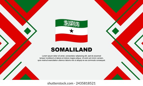 Somaliland Flag Abstract Background Design Template. Somaliland Independence Day Banner Wallpaper Vector Illustration. Somaliland Illustration