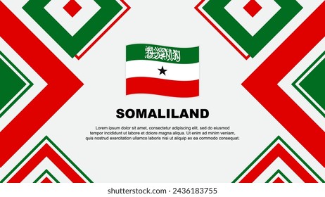 Somaliland Flag Abstract Background Design Template. Somaliland Independence Day Banner Wallpaper Vector Illustration. Somaliland Independence Day