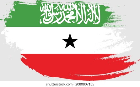 Somaliland Flag In Grunge Style