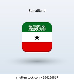 Somaliland flag icon. Vector illustration.